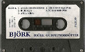 MC cassette label A - Bjrk - Bjrk Gumundsdttir - MC - Flkinn - FA 006-4 (Iceland)