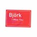 I miss you - Björk - CD cover promo